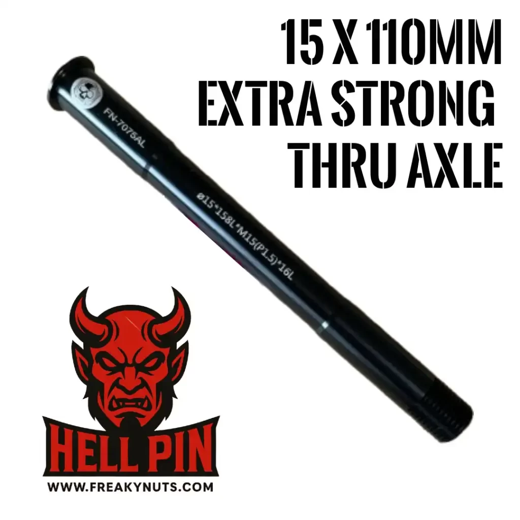 hellpin 15mm thru axle 7075al hellpin 15mm thru axle 7075al